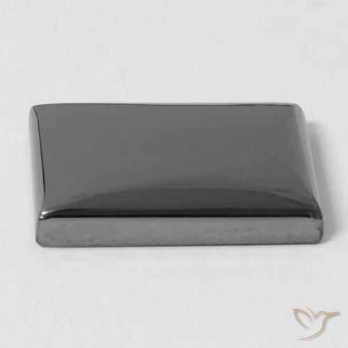 Hematite Gemstone in 21.1 x 14.6 mm Size for Sale, Hematite Stone in Medium Grey Color