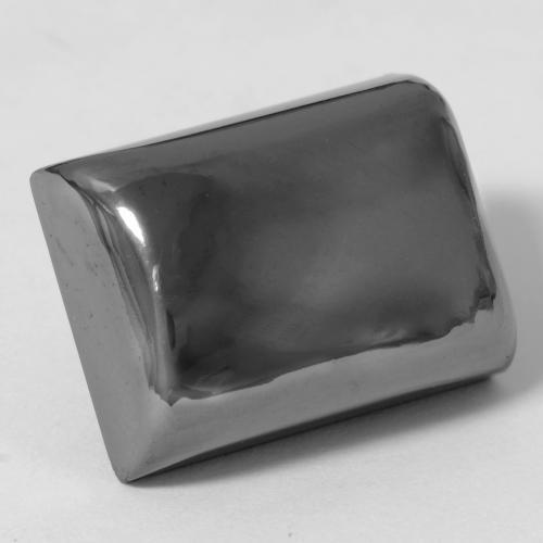 34.70 ct Gray Hematite Stone, Natural Hematite in Baguette Cabochon Shape for Sale
