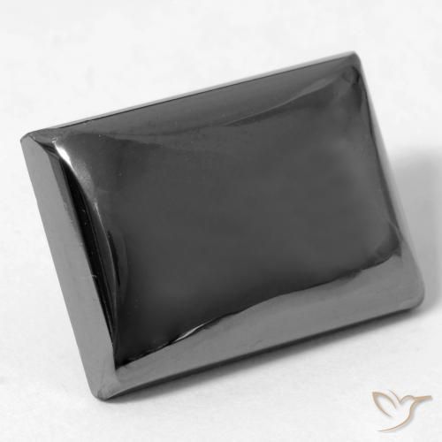 21.12 ct Gray Hematite Stone, Natural Hematite in Baguette Cabochon Shape for Sale