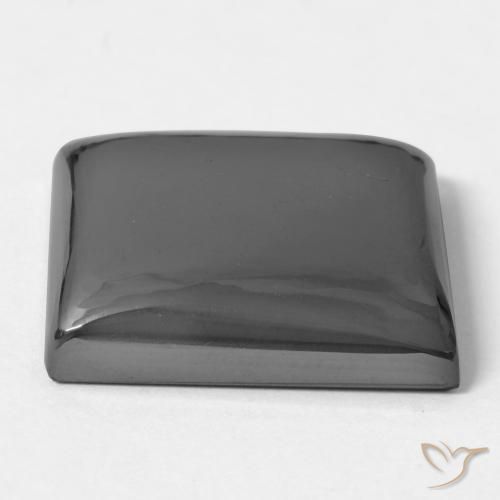 Hematite Gemstone in 18.1 x 15.5 mm Size for Sale, Hematite Stone in Medium Grey Color