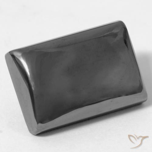 24.41 ct Gray Hematite Stone, Natural Hematite in Baguette Cabochon Shape for Sale