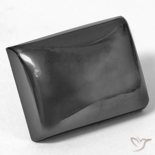 26.64 ct Gray Hematite Stone, Natural Hematite in Baguette Cabochon Shape for Sale