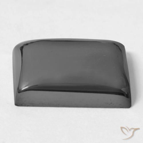 Hematite Gemstone in 18.2 x 13.7 mm Size for Sale, Hematite Stone in Medium Grey Color