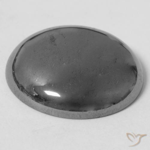 Hematite Gemstone in 20 mm (calibrated) Size for Sale, Hematite Stone in Medium Gray Color