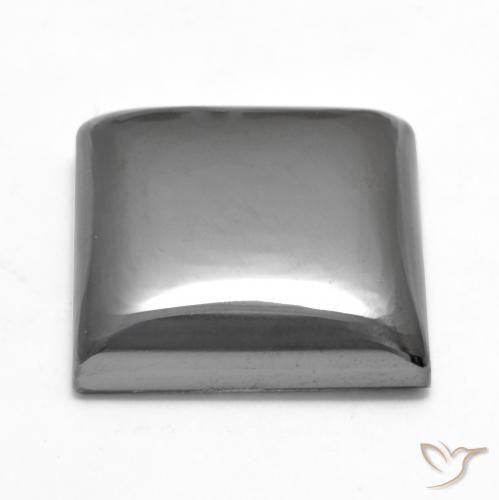 Hematite Gemstone in 16 x 16 mm (calibrated) Size for Sale, Hematite Stone in Silver Gray Color