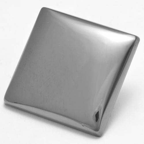 26.45 ct Gray Hematite Stone, Natural Hematite in Square Cabochon Shape for Sale