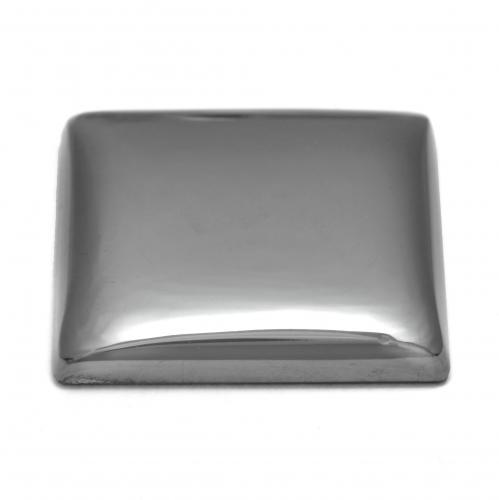 Hematite Gemstone in 19.2 x 18.9 mm Size for Sale, Hematite Stone in Silver Gray Color