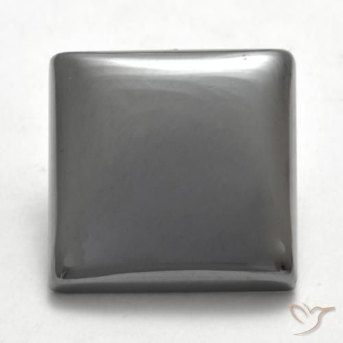 17.58ct Natural Medium Gray Hematite, Square, Opaque