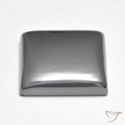 Hematite Gemstone in 15 x 15 mm (calibrated) Size for Sale, Hematite Stone in Medium Gray Color