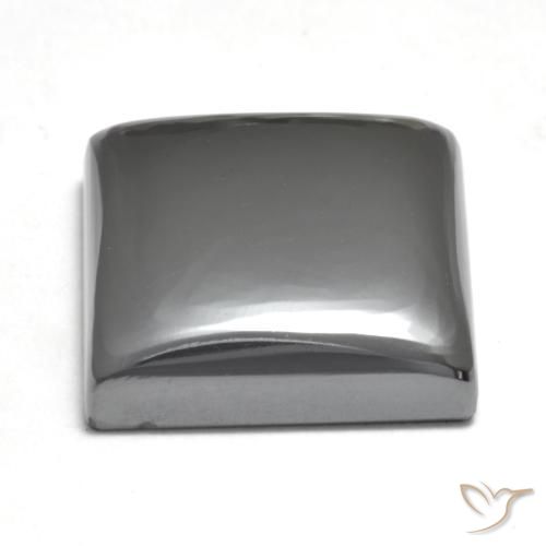 Hematite Gemstone in 16x16 mm (calibrated) Size for Sale, Hematite Stone in Medium Gray Color
