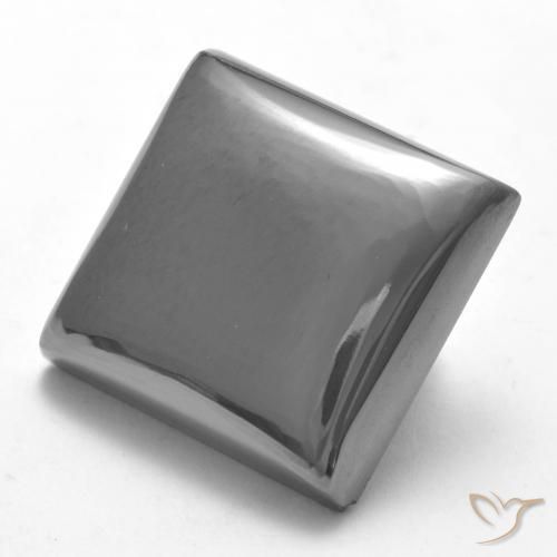 23.78ct Natural Medium Gray Hematite, Square, Opaque