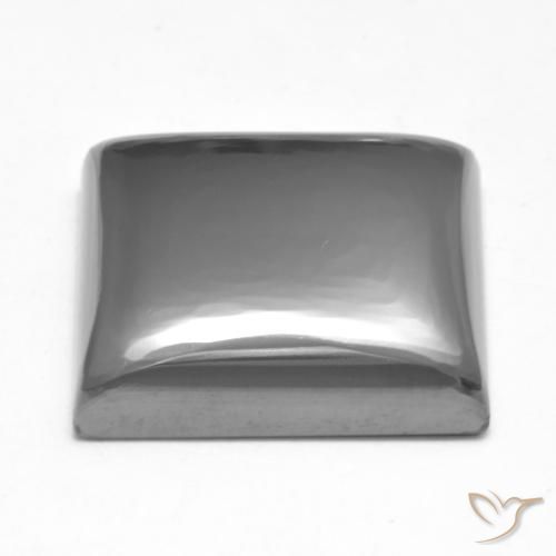 Hematite Gemstone in 16 x 15.3 mm Size for Sale, Hematite Stone in Medium Gray Color