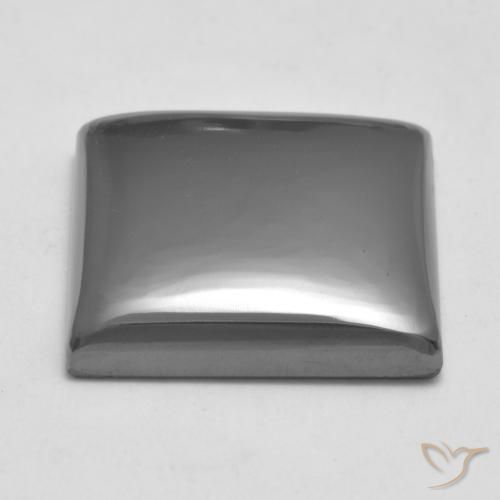 Hematite Gemstone in 16 x 15.3 mm Size for Sale, Hematite Stone in Silver Gray Color