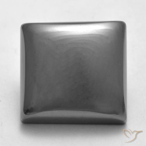 22.05ct Natural Medium Gray Hematite, Square, Opaque