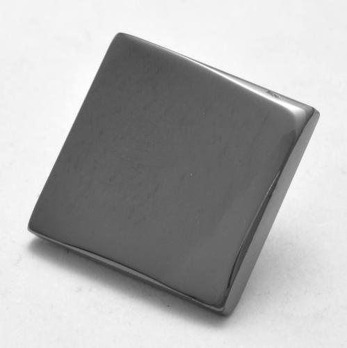 6.14 ct Gray Hematite Stone, Natural Hematite in Square Cabochon Shape for Sale