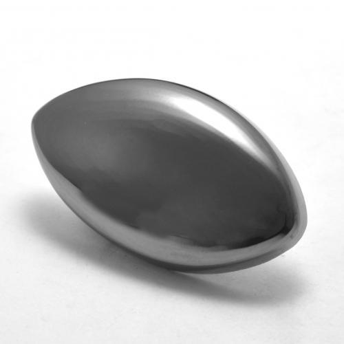26.27 ct Gray Hematite Stone, Natural Hematite in Marquise Cabochon Shape for Sale