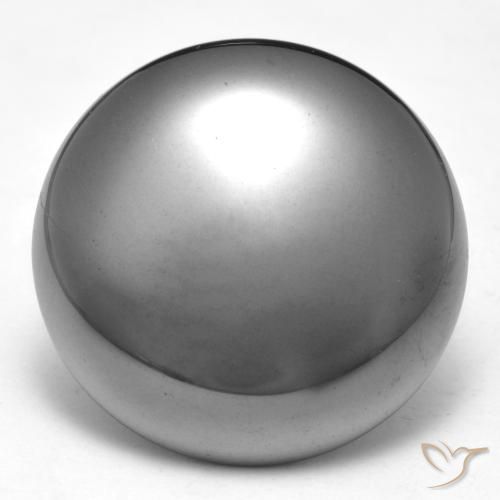 39.7 ct Round Hematite, 21.7 mm From Brazil, Photo A