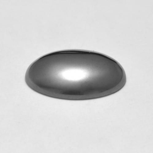Hematite Gemstone in 14 x 10 mm (calibrated) Size for Sale, Hematite Stone in Medium Gray Color