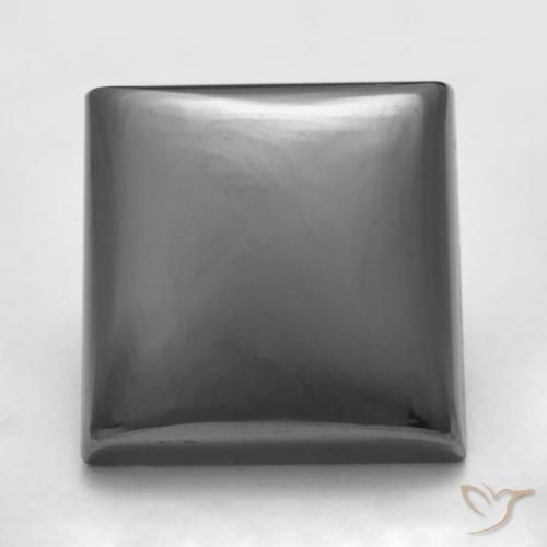 19.45ct Natural Silver Gray Hematite, Square, Opaque