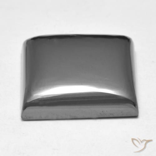 Hematite Gemstone in 17 x 17 mm (calibrated) Size for Sale, Hematite Stone in Silver Gray Color