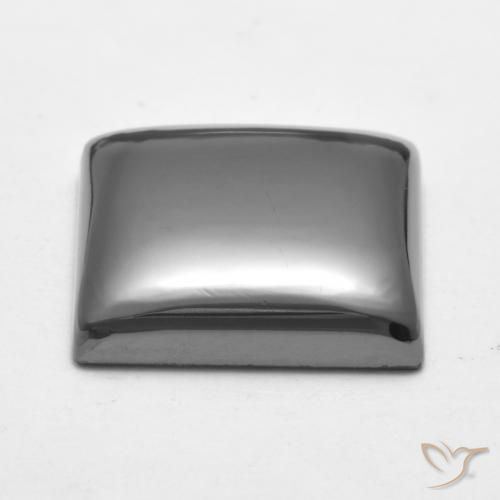 Hematite Gemstone in 16 x 16 mm (calibrated) Size for Sale, Hematite Stone in Silver Gray Color