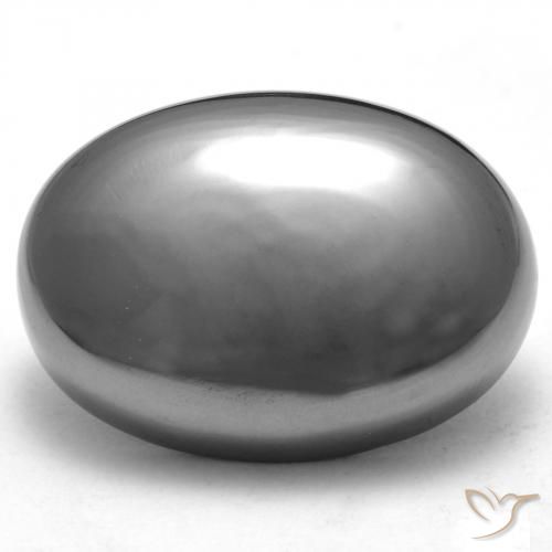 29 6 Carat 椭圆形21x15 2 Mm 灰色赤铁矿宝石 29 6 Carat 椭圆形21x15 2 Mm 灰色赤铁矿宝石