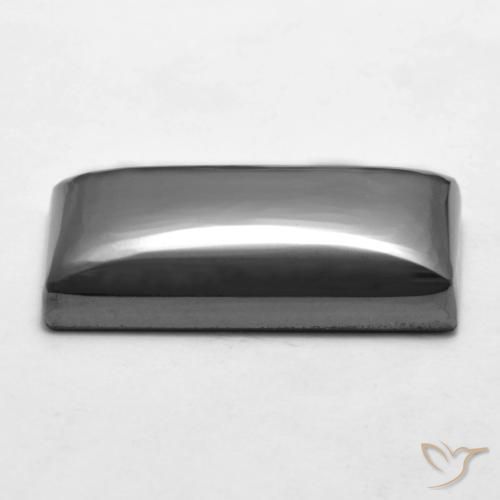 Hematite Gemstone in 21.3 x 11 mm Size for Sale, Hematite Stone in Silver Gray Color