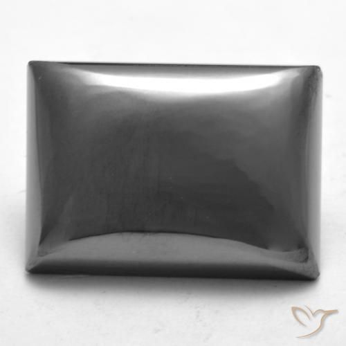 21.86ct Natural Silver Gray Hematite, Baguette, Opaque