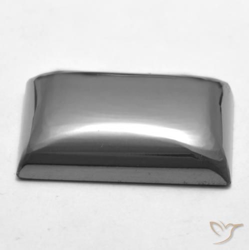 Hematite Gemstone in 18.9 x 13.8 mm Size for Sale, Hematite Stone in Silver Gray Color