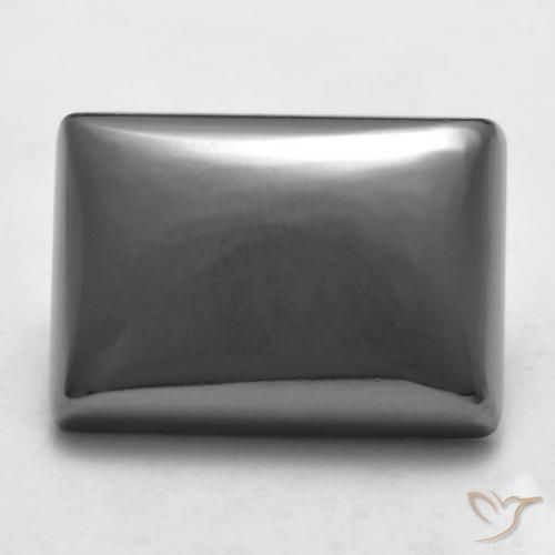 20.48ct Natural Silver Gray Hematite, Baguette, Opaque