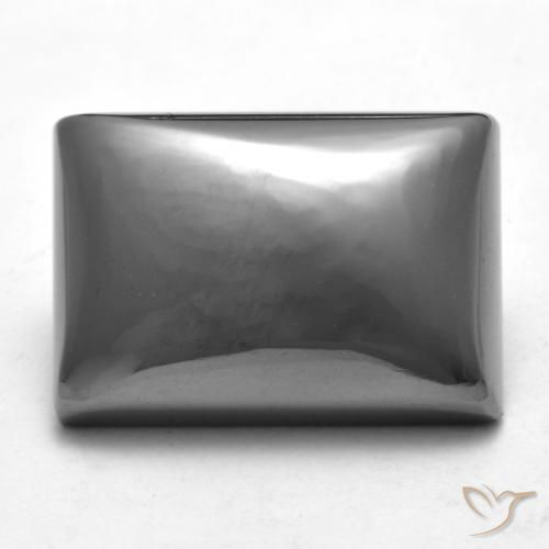 23.34ct Natural Medium Gray Hematite, Baguette, Opaque