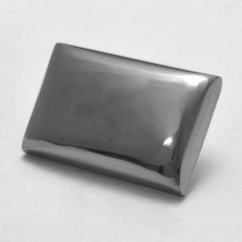 7.13 ct Gray Hematite Stone, Natural Hematite in Baguette Cabochon Shape for Sale