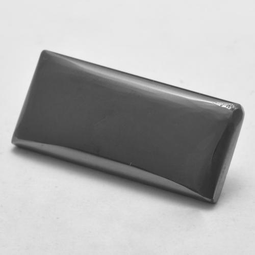 13.16 ct Gray Hematite Stone, Natural Hematite in Baguette Cabochon Shape for Sale