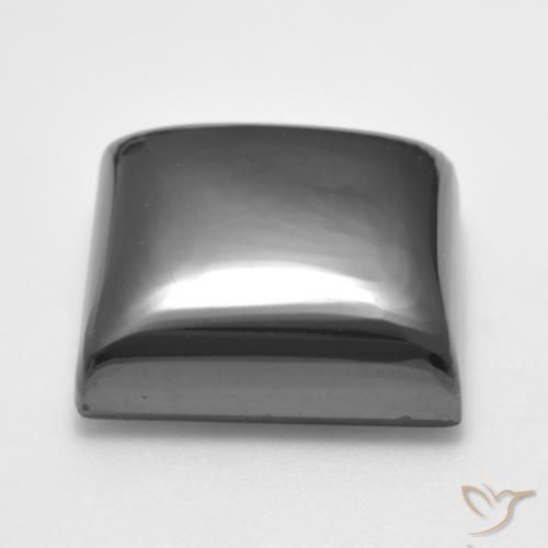 Hematite Gemstone in 16 x 16 mm (calibrated) Size for Sale, Hematite Stone in Medium Gray Color