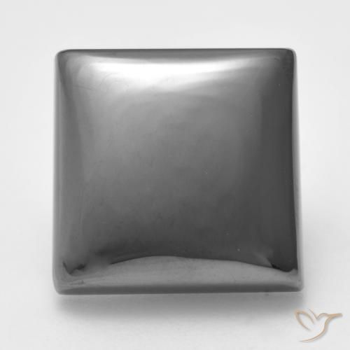 22.03ct Natural Medium Gray Hematite, Square, Opaque