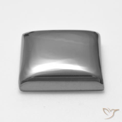 Hematite Gemstone in 15 x 15 mm (calibrated) Size for Sale, Hematite Stone in Medium Gray Color