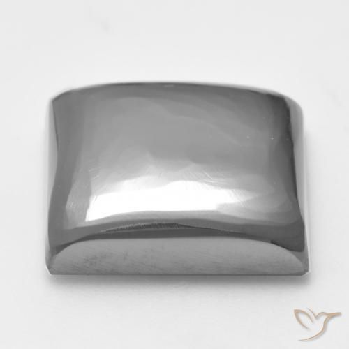 Hematite Gemstone in 16 x 16 mm (calibrated) Size for Sale, Hematite Stone in Silver Gray Color