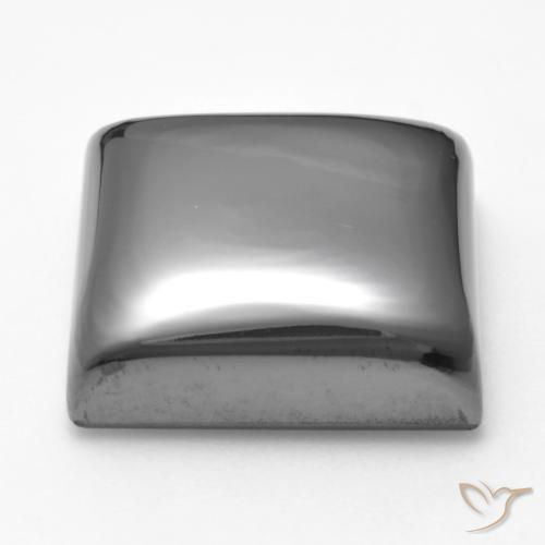 Hematite Gemstone in 15 x 15 mm (calibrated) Size for Sale, Hematite Stone in Silver Gray Color