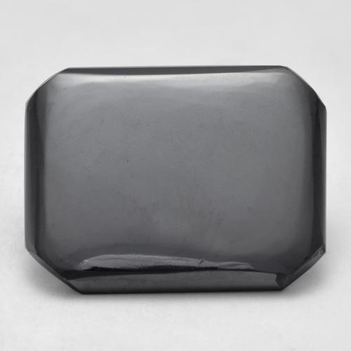 Medium Grey Hematite Gem - 13.5ct Octagon Cabochon (ID: 555564)