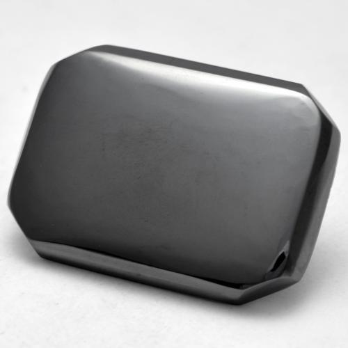 17.73 ct Gray Hematite Stone, Natural Hematite in Octagon Cabochon Shape for Sale