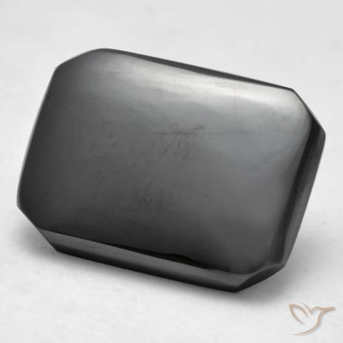 16.40 ct Gray Hematite Stone, Natural Hematite in Octagon Cabochon Shape for Sale