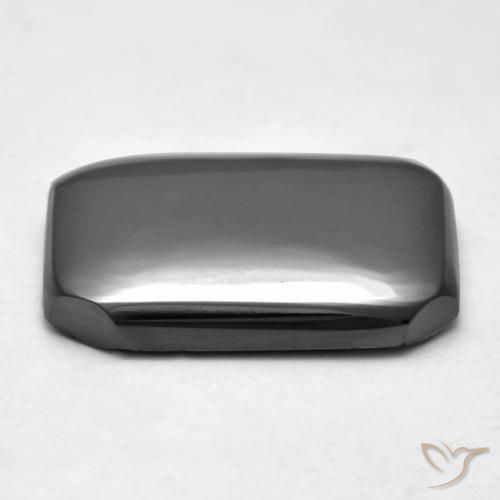 Hematite Gemstone in 18.6 x 13.7 mm Size for Sale, Hematite Stone in Medium Grey Color
