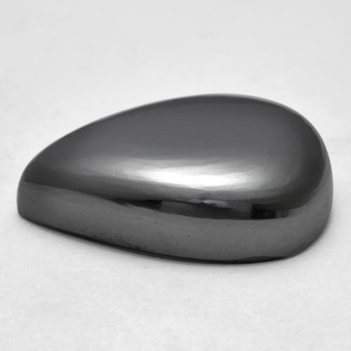 Hematite Gemstone in 23.5 x 16.6 mm Size for Sale, Hematite Stone in Medium Grey Color