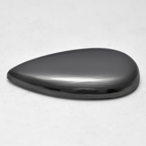 Hematite Gemstone in 31.4 x 18.6 mm Size for Sale, Hematite Stone in Medium Grey Color