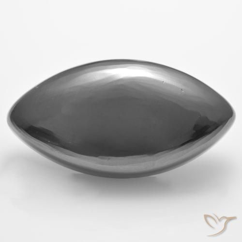 25.43 ct Marquise Hematite, 24.5 x 12.8 mm From Brazil, Photo A