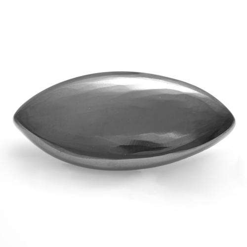 Hématite marquise de 11,82 ct, 23,9 x 10,9 mm du Brésil, Photo A