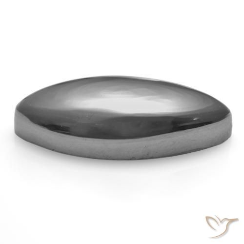 Hematite Gemstone in 24.2 x 10.6 mm Size for Sale, Hematite Stone in Silver Gray Color