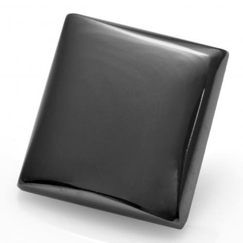 13.24 ct Gray Hematite Stone, Natural Hematite in Square Cabochon Shape for Sale