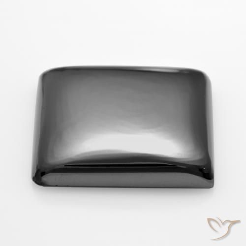 Hematite Gemstone in 17 x 17 mm (calibrated) Size for Sale, Hematite Stone in Medium Grey Color