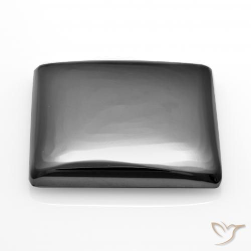 Hematite Gemstone in 17 x 17 mm (calibrated) Size for Sale, Hematite Stone in Medium Grey Color